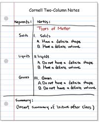 Cornell Note System